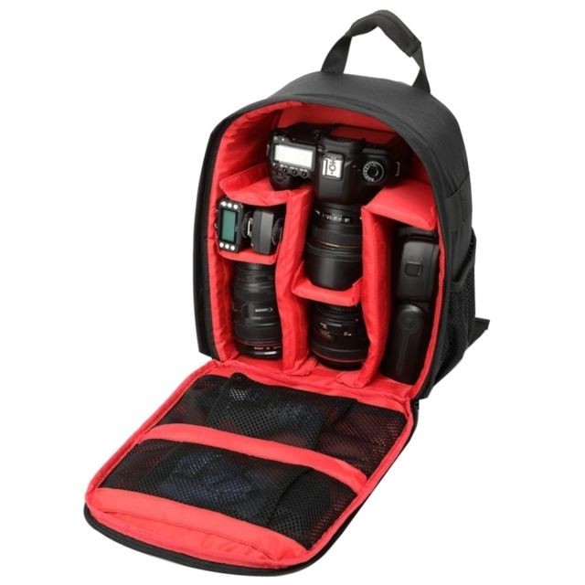 Wewoo - Sac à dos appareil photo rouge pour GoPro, SJCAM, Nikon, Canon, Xiaomi YI, taille: 27,5 * 12,5 * 34 cm à de sport de plein air portable caméra Wewoo  - Autres Accessoires