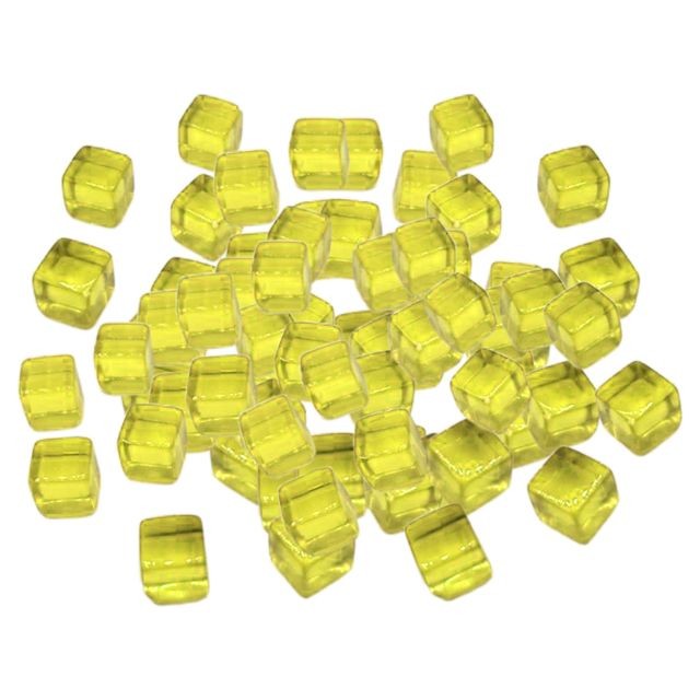 Jeux de rôles 100pcs 10mm coloré dés jeux de société cube pour la partie kTV jouets jaune