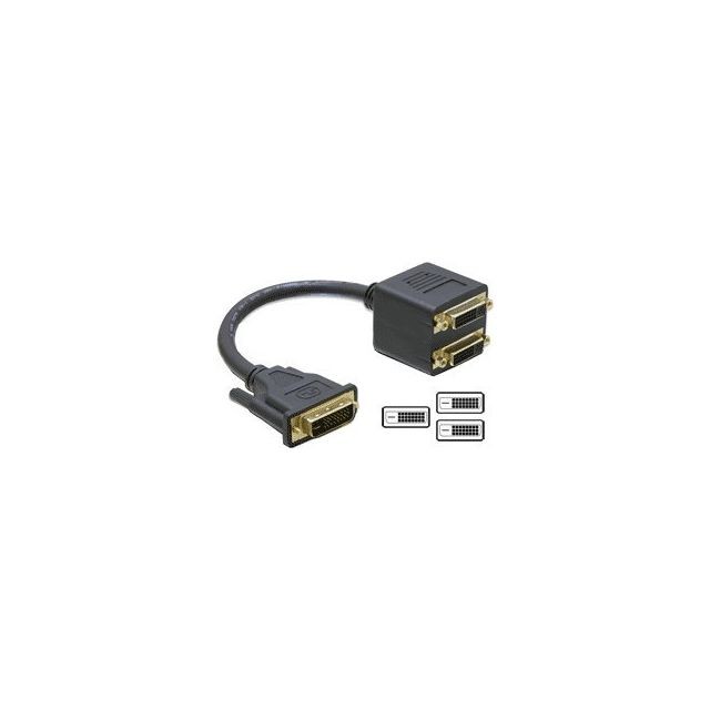 Cabling CABLING  DVI-D to 2x DVI-D Digital Video Splitter Cable - répartiteur video - 30cm