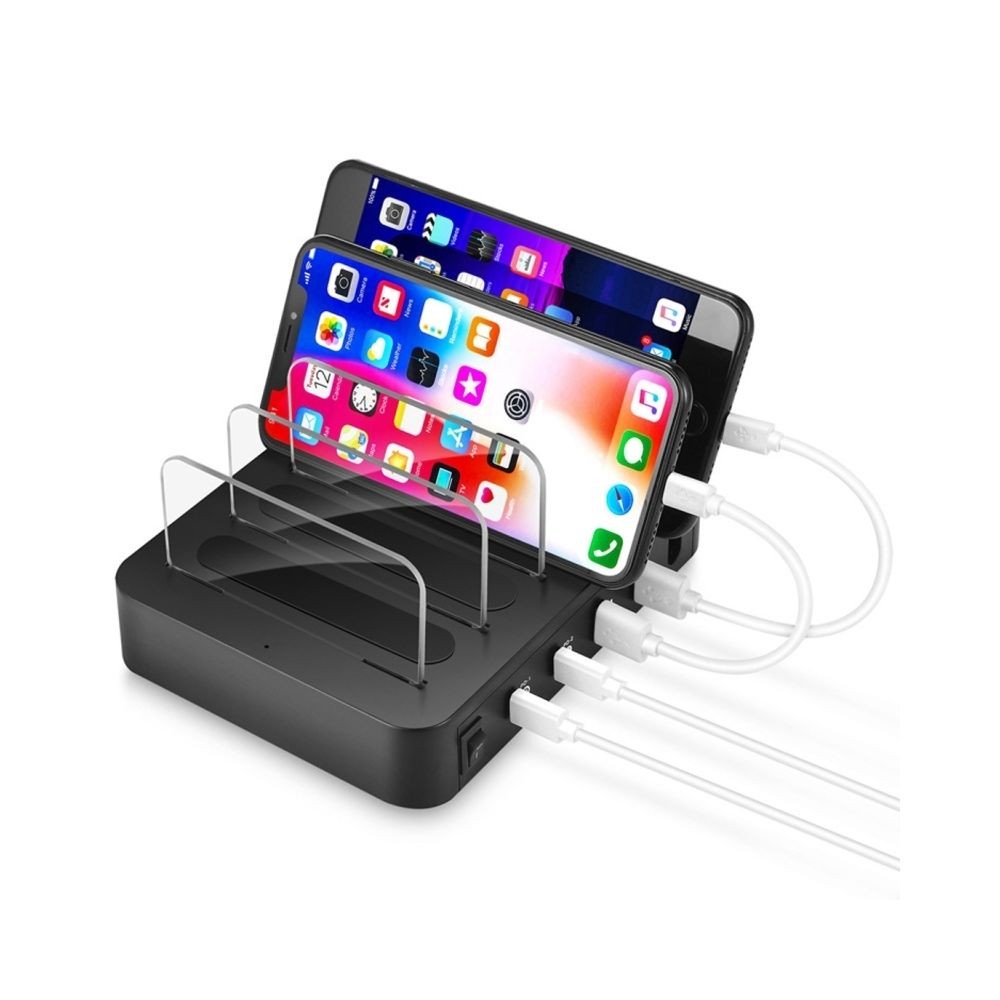 Wewoo Station de recharge Multifonction CA 100V ~ 240V Sortie 4 ports USB-C / Type-C Double chargeur charge amovible pour PD,