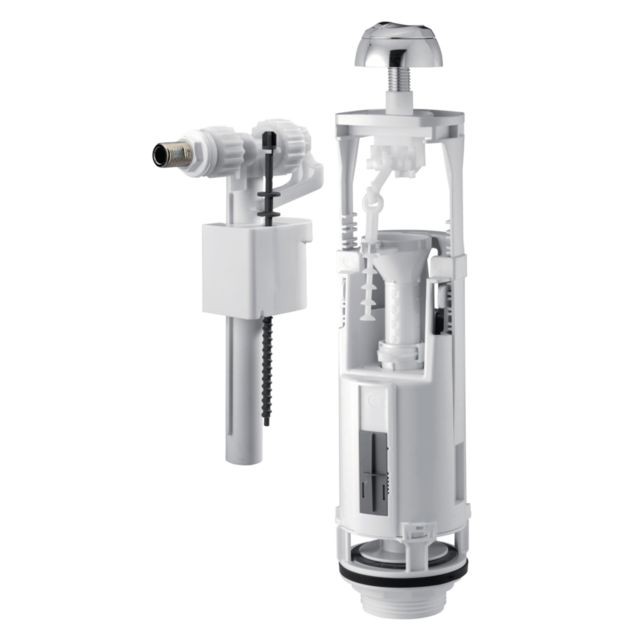 Siamp - mécanisme de chasse d'eau - optima s - double touche 3/6l - robinet flotteur - siamp 37940010 - Toilettes