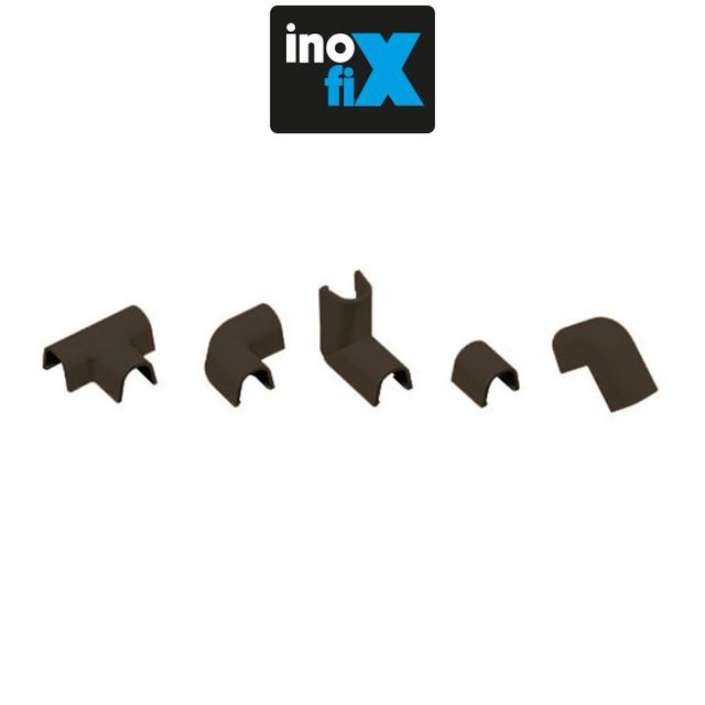Moulures et goulottes Inofix Inofix - Accessoires assortis pour Cablefix 2201 marron