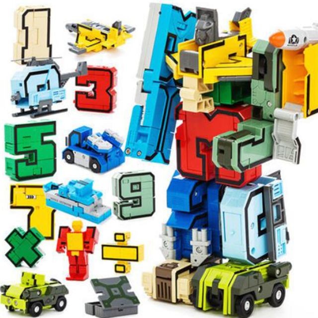 marque generique - Numbers Transform Robot Jouet,jouet Transformer,Robot Jouet Collectable Armée,Jeu de rôle Jouet,jouet éducatif - Robotique