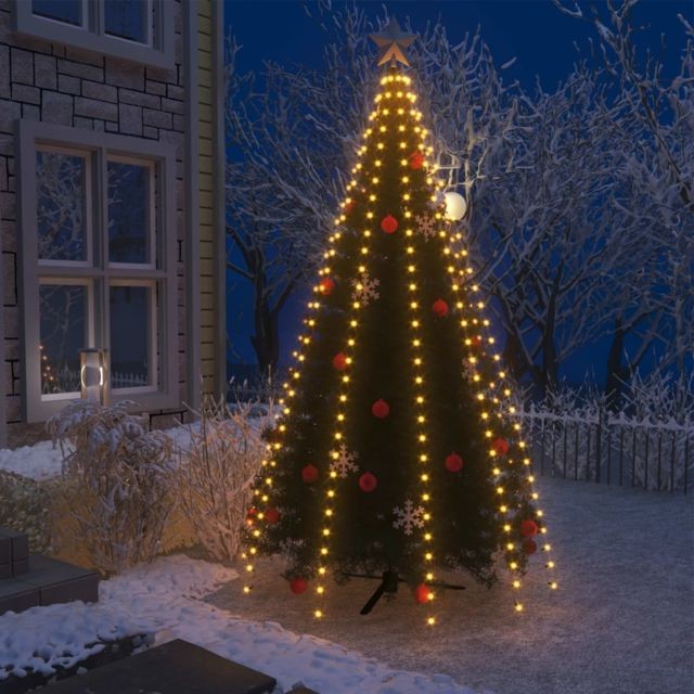 Vidaxl - vidaXL Guirlande lumineuse filet d'arbre de Noël 300 LED IP44 300 cm - Guirlandes lumineuses