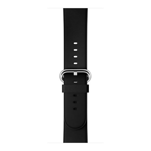 Apple - Bracelet MLHG2ZM/A - 38/40 mm - Noir Cuir - Bracelets Apple Watch