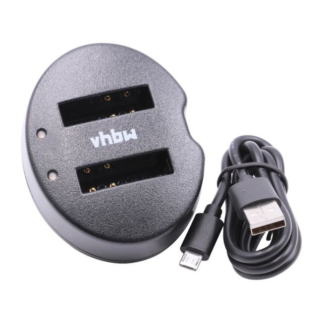 Vhbw - vhbw micro USB chargeur double pour batteries appareil photo Nikon CoolPix S8200, S9100, S9200, S9300, S9400, S9500, S9600, S9700, S9900 Vhbw  - Accessoire Photo et Vidéo