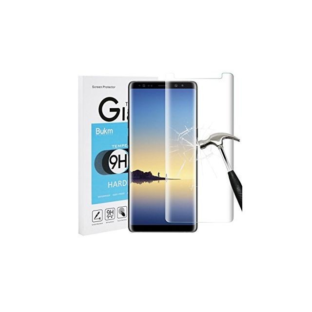 Little Boutik - Verre Trempé Incurvé pour Samsung Note 8 Transparent Haute Résistance Couleur : - Protection écran tablette