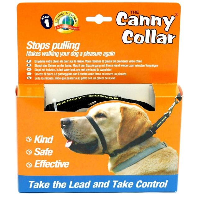 Generic - Canny - Collier anti-traction - Chien (Taille 6) (Noir) - UTVP2006 Generic - Chiens