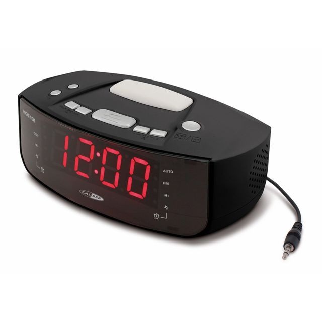 Caliber - Radio-réveil FM numérique PLL équipé d'une prise d'entrée AUX et d'une lampe-réveil/veilleuse - Caliber HCG101 - Pack Enceintes Home Cinéma