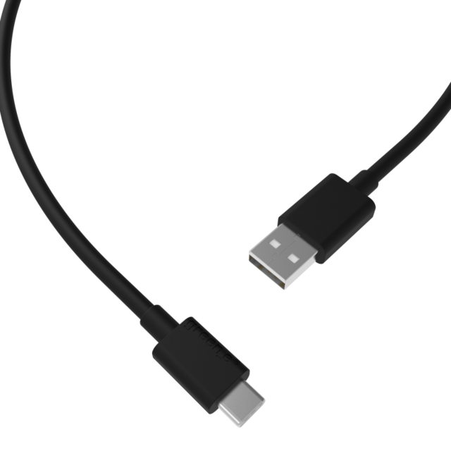 Green-E - Cable ecologique USB-C vers USB - 1 mètre - Noir Green-E  - Câble USB Green-E