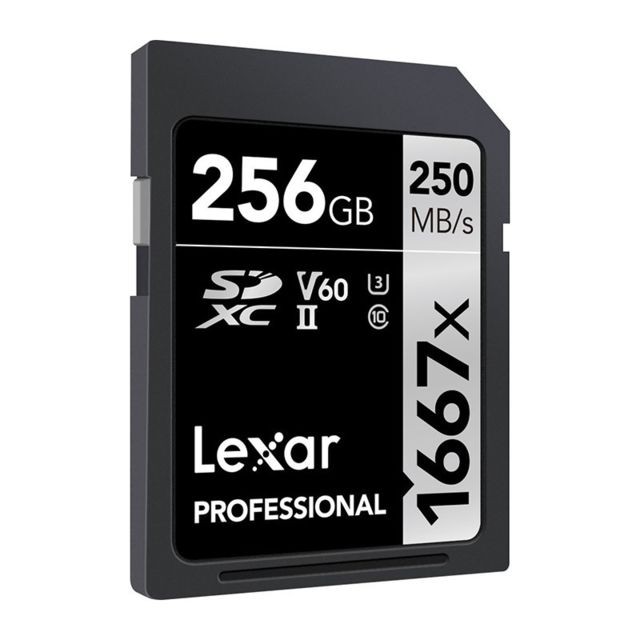Lexar - LEXAR Carte SDXC 256 Go 1667X Professional 250 Mo/s Classe 10 UHS-II U3 - Carte SD