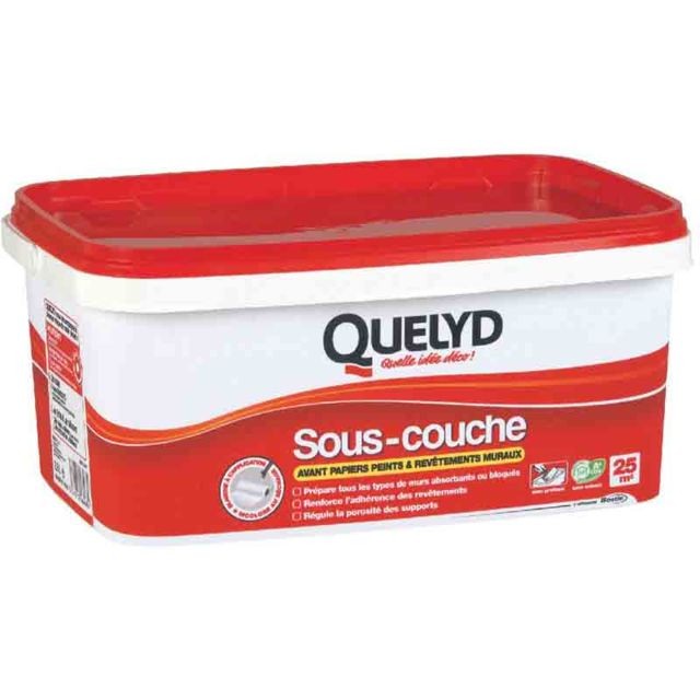 Mastic, silicone, joint Quelyd QUELYD - Colle pour préparation de fond 2,5 L