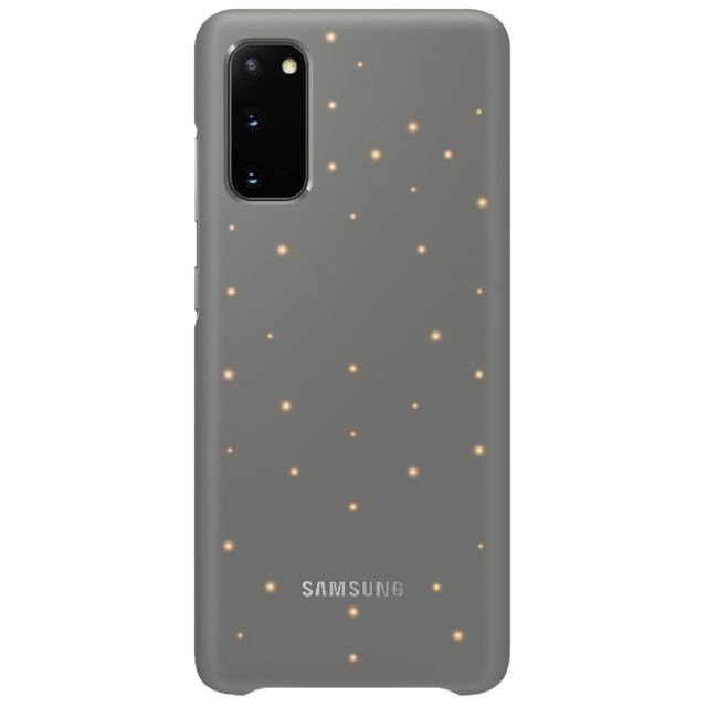 Samsung - Coque avec affichage LED pour Galaxy S20 Gris - Coque, étui smartphone