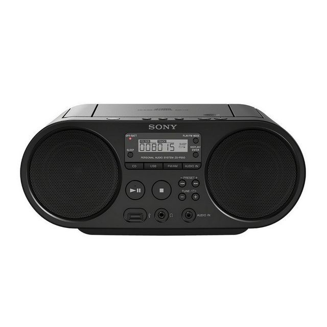Radio, lecteur CD/MP3 enfant Sony Radio CD Boombox - ZS-PS50 - Noir