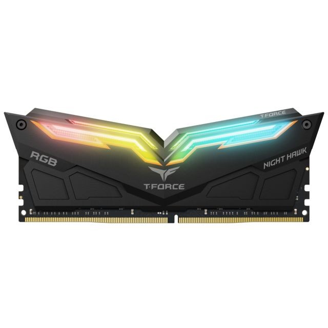 RAM PC Fixe T-Force Night Hawk - 2 x 8 Go - DDR4 3000 MHz - RGB - Noir