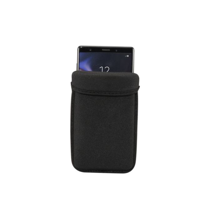 Coque, étui smartphone Housse Coque Sacoche universelle en néoprène pour téléphone portable Galaxy Note10 / A70 / A80 et autres téléphones intelligents de 6,7 pouces Noir