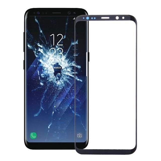 Wewoo - Vitre noir pour Samsung Galaxy S8 écran avant verre extérieur pièce détachée - Protection écran tablette