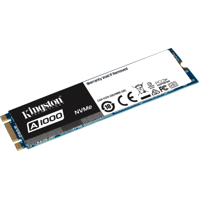 SSD Interne Kingston A1000 960 Go M.2 NVMe PCIe Gen 3 x2