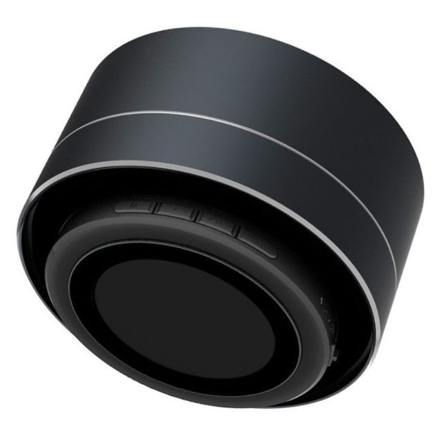 Wewoo Enceinte Bluetooth d'intérieur noir Mini haut-parleur stéréo portable, avec MIC intégré et ampli LED, Appels Mains-libres de ampère Carte TF, Distance: 10m