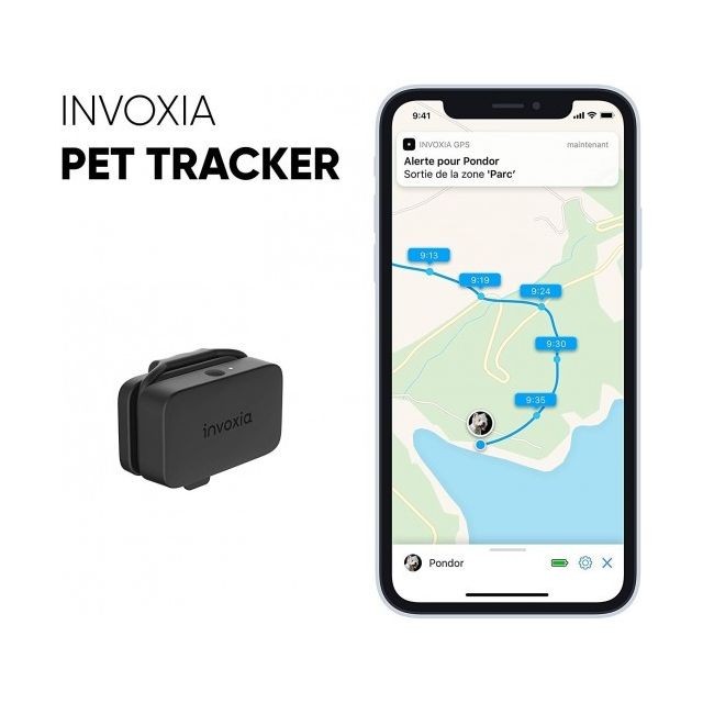 Invoxia - Traceur Intelligent Invoxia pour Animaux: Suivi GPS & Activité pour Chiens et Chats, Abonnement Inclus Invoxia  - Objet connecté pour animaux