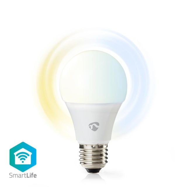 Nedis - Ampoule LED Intelligente Wi-Fi - Blanc Chaud à Blanc Froid - E27 - Nedis