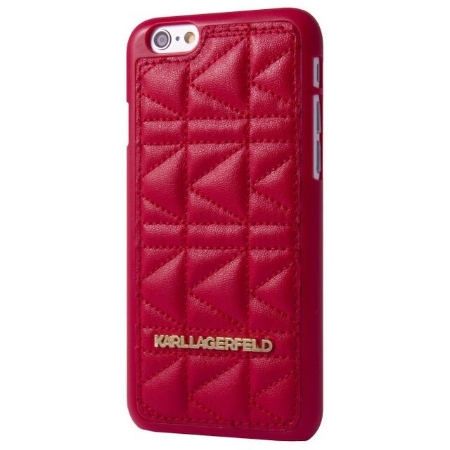 Coque, étui smartphone Karl Lagerfeld Karl Lagerfeld Coque Kuilted Rouge Pour Apple Iphone 6+/6s+**