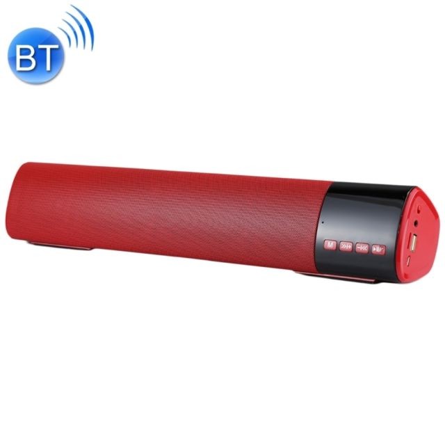 Wewoo - Enceinte Bluetooth rouge V3.0 + EDR haut-parleur stéréo avec écran LCD, MIC intégré, Appels mains-libres de soutien et carte TF AUX IN, Distance: 10m Wewoo  - Enceintes Hifi Sans fil