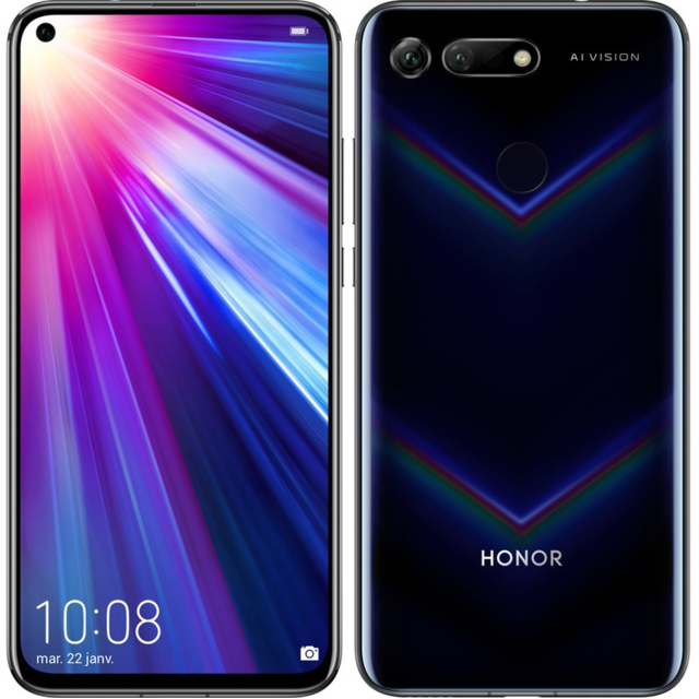 Smartphone Android Honor View 20 - 128 Go - Bleu Noir