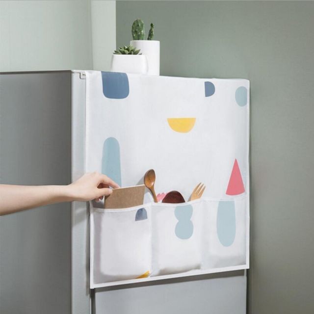 Aspirateur eau et poussière Wewoo 2 PCS H507 Couvre-réfrigérateur étanche Couvercle anti-poussière pour micro-ondes avec sac de rangement