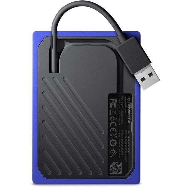 SSD Externe WD My Passport – 500 Go – USB 3.0 – Noir et Cobalt