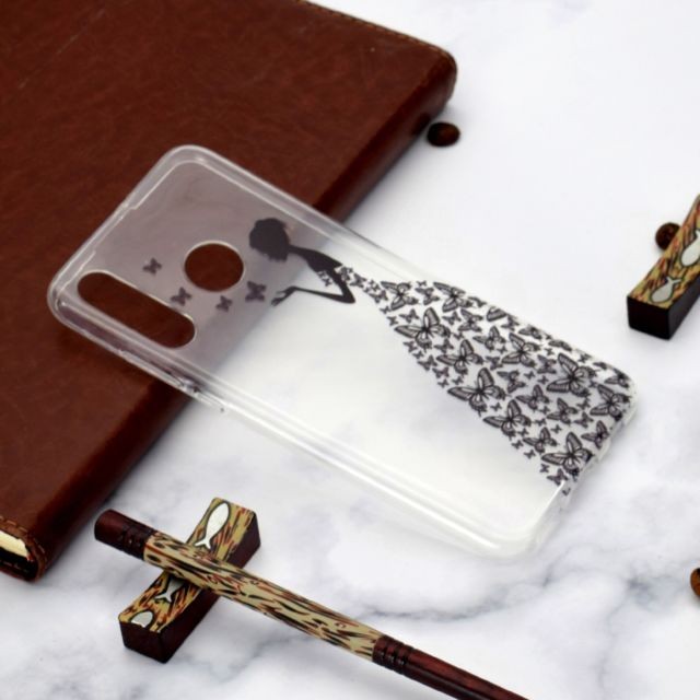 Wewoo - Coque Étui de protection antichoc en TPU pour Huawei P30 Lite fille papillon Wewoo  - Accessoire Smartphone