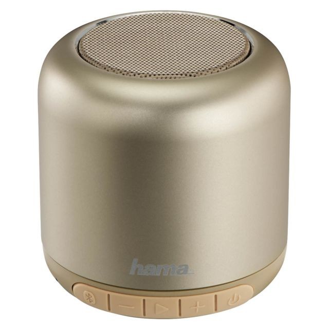 Hama - Enceinte Bluetooth ""Steel Drum"" - Or - Matériel hifi