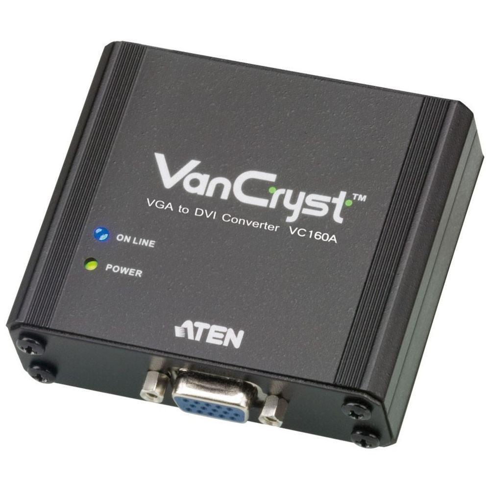 Aten Convertisseur VGA vers DVI, Aten VC160A, jusqu'à 1080p ou 1920x1200