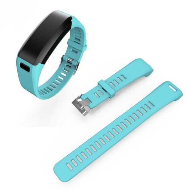 Wewoo - Bracelet pour montre connectée Dragonne Sport en silicone Garmin Vivosmart HR 1 Bleu ciel Wewoo - Wewoo