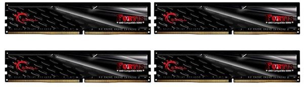 G.Skill - FORTIS 4 x 16 Go DDR4 2400 Mhz PC4-19200 1.2V (For AMD Ryzen) G.Skill  - RAM PC Fortis