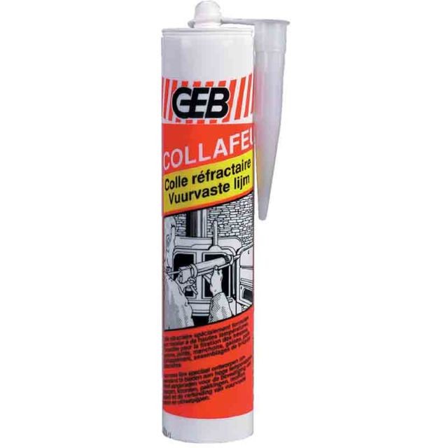 Mastic, silicone, joint Geb GEB - Collafeu - colle produits réfractaires 310 ml