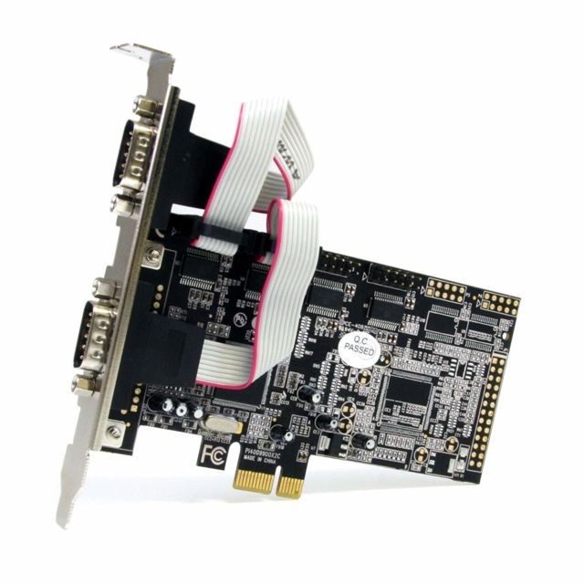 Carte Contrôleur USB Carte PCI avec 4 Ports DB-9 RS232 - Adaptateur Série - UART 16550