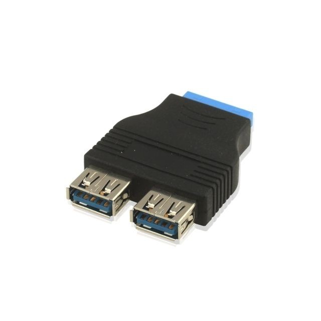Wewoo - Câble 2 x USB 3.0 AF à 20 broches Wewoo  - Bonnes affaires Câble USB