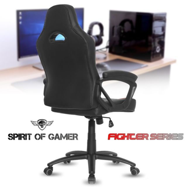 Spirit Of Gamer Ultra pack gamer Siège fighter + clavier, souris, casque et tapis Spirit of gamer