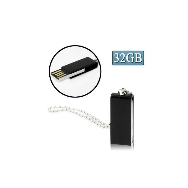 Wewoo - Clé USB noir Mini disque flash USB rotatif 32 Go, - Clé USB mini Clés USB