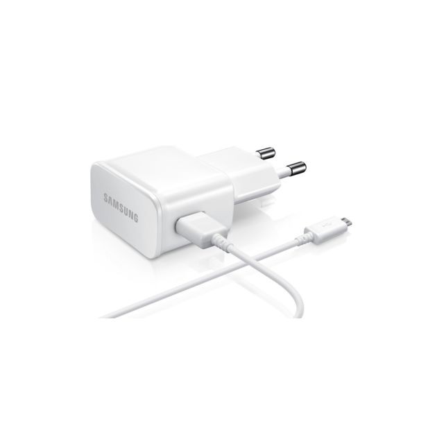 Samsung - Chargeur secteur 2A + cable blanc SAMSUNG pour Galaxy Note 2 Samsung   - Samsung