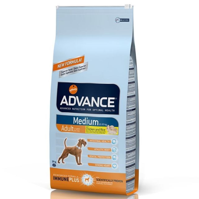 Croquettes pour chien Advance Diet Croquettes Advance pour chiens Medium Adult Sac 3 kg (DLUO 3 mois)