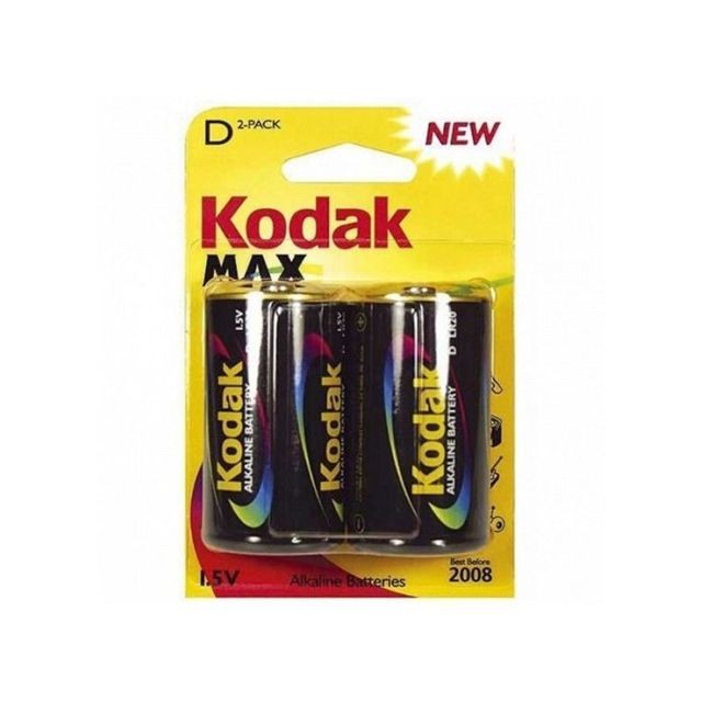 Kodak - KODAK - Piles - MAX Alcaline - D / LR20 - pack de 2 Kodak  - Kodak