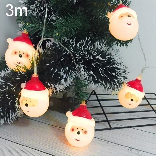 Wewoo - Guirlande LED 3 m père Noël vacances lumineuse, 20 LEDs USB Plug Warm Warm Fairy Lampe décorative pour Noël, fête, chambre à coucher (Warm White) Wewoo - Guirlandes lumineuses