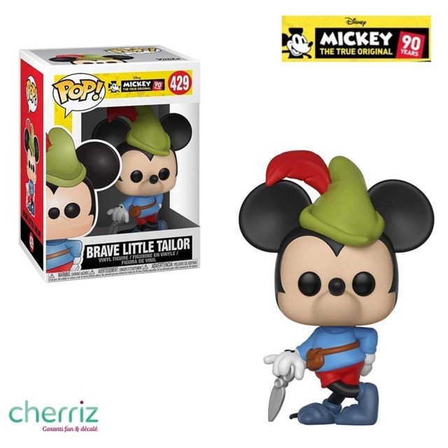 Cherriz - Funko POP Disney Mickey 90 ans  - Brave petit tailleur 429 - Statues Noir