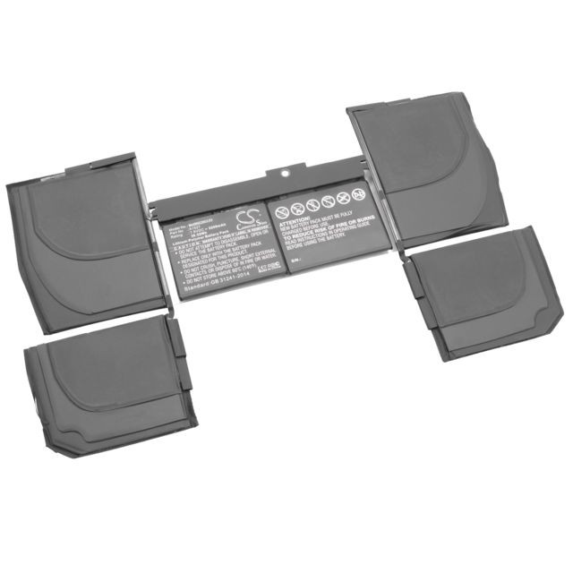 Vhbw - vhbw Li-Polymère batterie 5200mAh (7.6V) pour ordinateur portable laptop notebook Apple Macbook 12 inch Retina MF855LL/A, 12 inch Retina MF855LL/A* Vhbw  - Batterie PC Portable