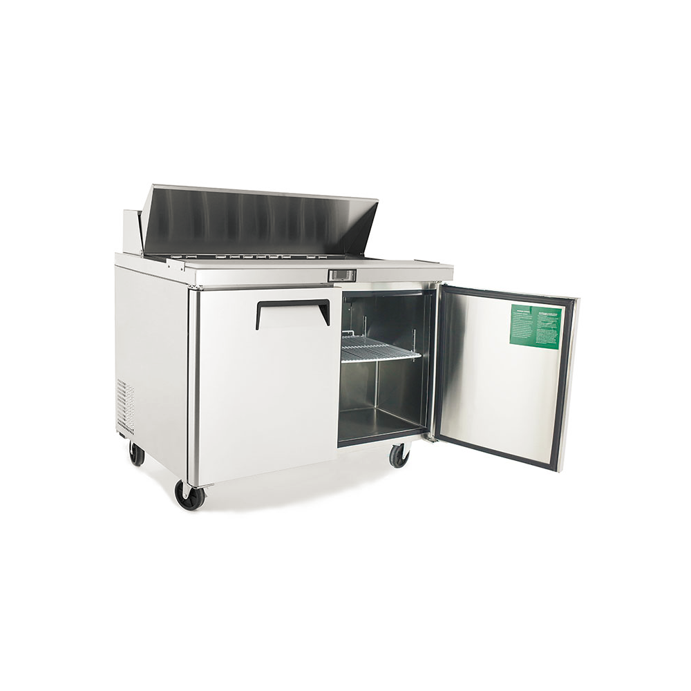 Réfrigérateur Atosa Saladette Réfrigérée 16 bacs GN1/6 - 2 portes 515 L - Atosa - R600a - Acier inoxydable21530Pleine x762x1010mm