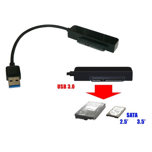 Kalea-Informatique - Convertisseur SATA 22 points vers USB 3.0 SATA 3 6GB SATA 3 6GB ! - Carte Contrôleur