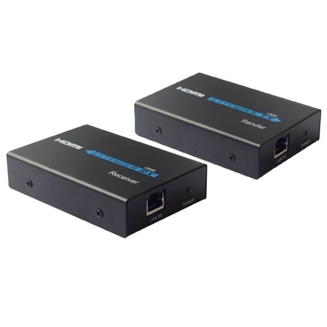 Wewoo - Amplificateur noir Extension HDMI Récepteur et Expéditeur par câble UTP CAT5e / 6 simple, Distance de transmission: 120m Wewoo  - Ampli