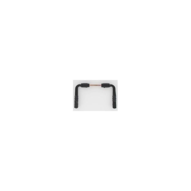 Secury-T - Poignées de portail torsadée noire carré 7X100 mm - Secury-T